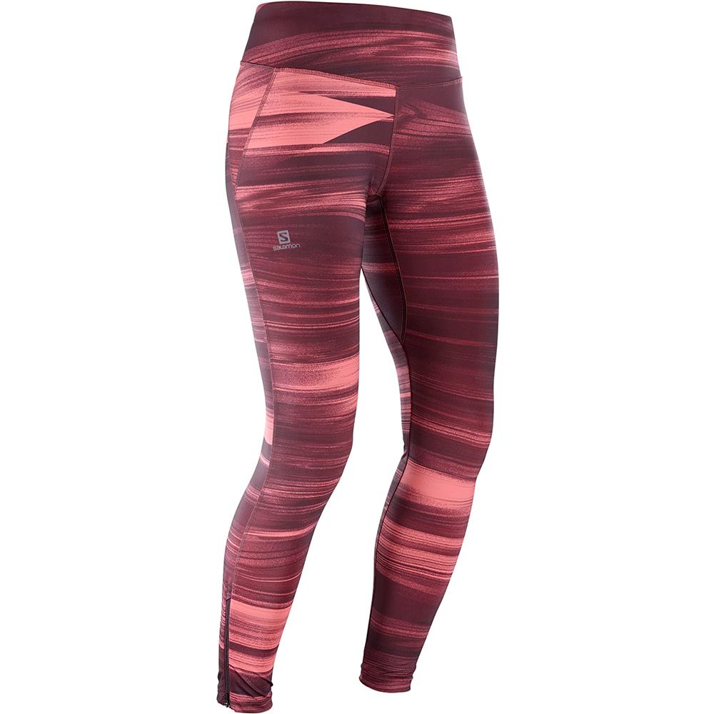 Salomon Israel AGILE LONG W - Womens Tights - Purple (JVMC-06721)